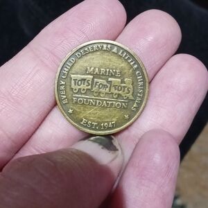 Vtg U.S. Marine Corps Semper Fidelis Toys for Tots Foundation Coin Token